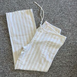Victoria’s Secret linen striped beach pants 12
